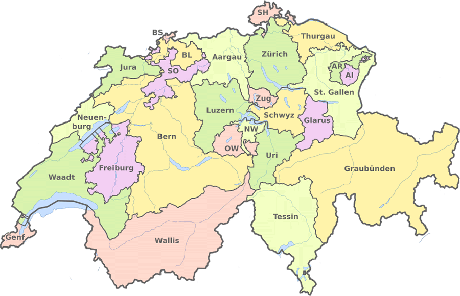 Kaktuslandschaft in der Schweiz